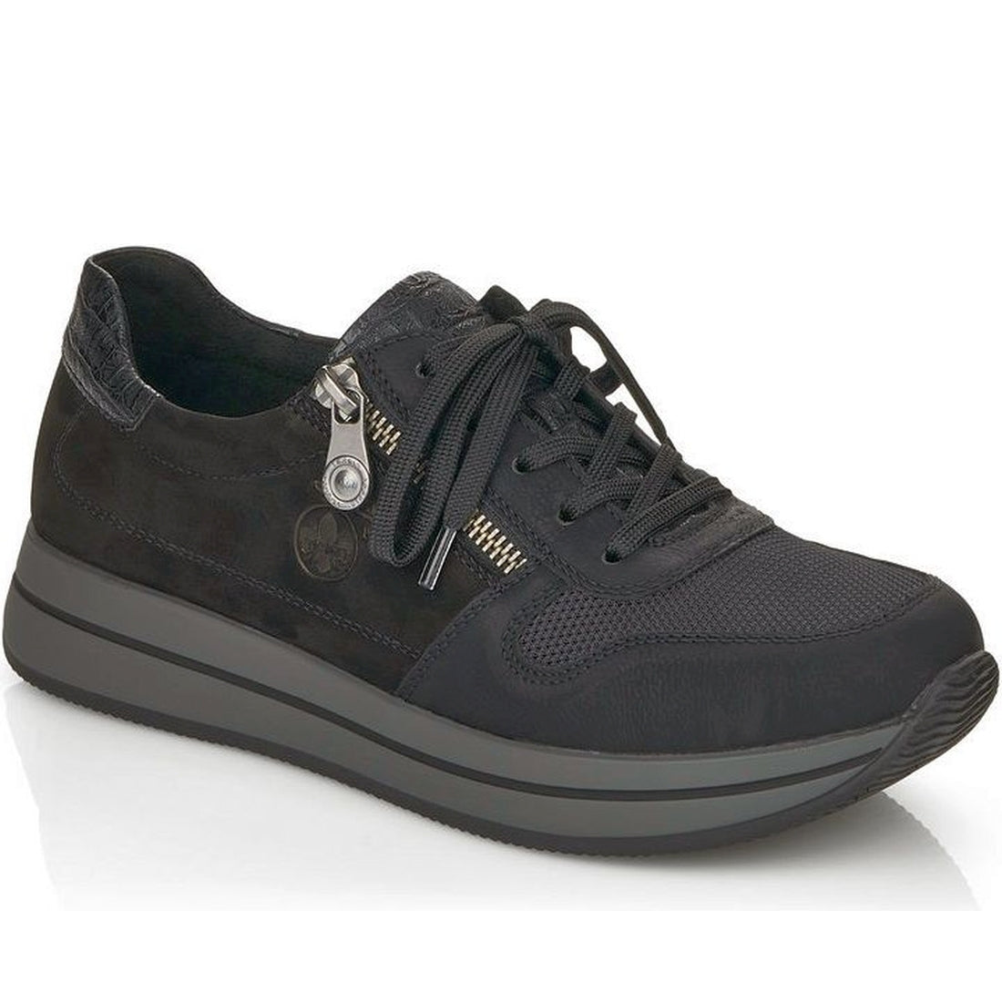 Rieker womens Black sport shoe | Vilbury London