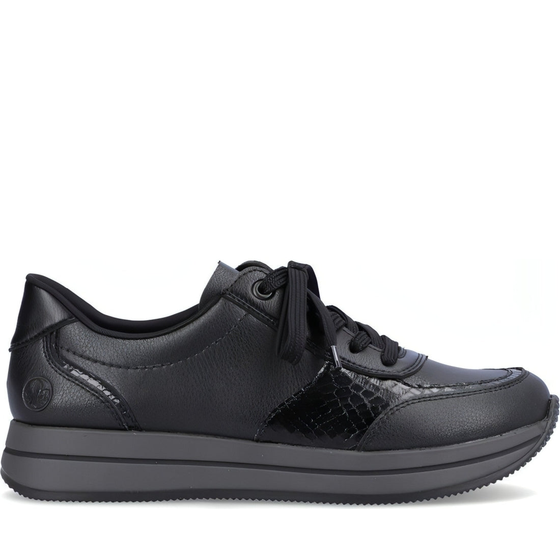 Rieker womens black casual closed sport shoe | Vilbury London