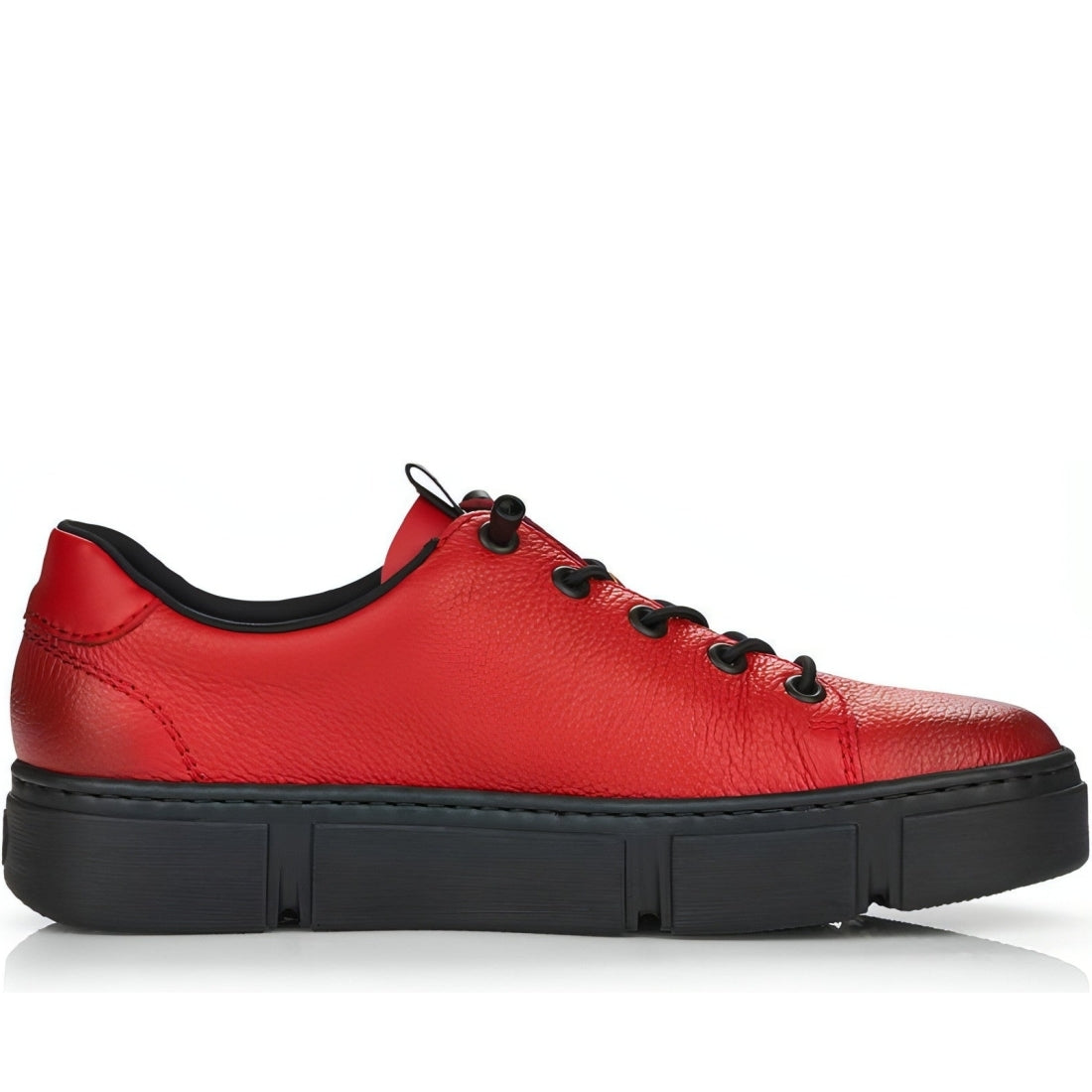 Rieker womens red casual closed sport shoe | Vilbury London