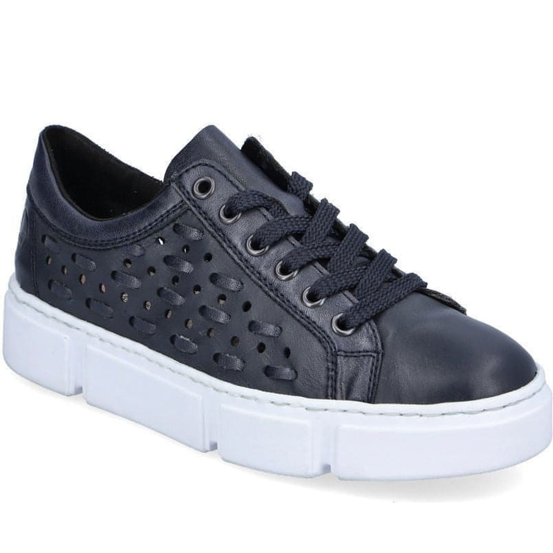 Rieker womens blue casual closed sport shoe | Vilbury London