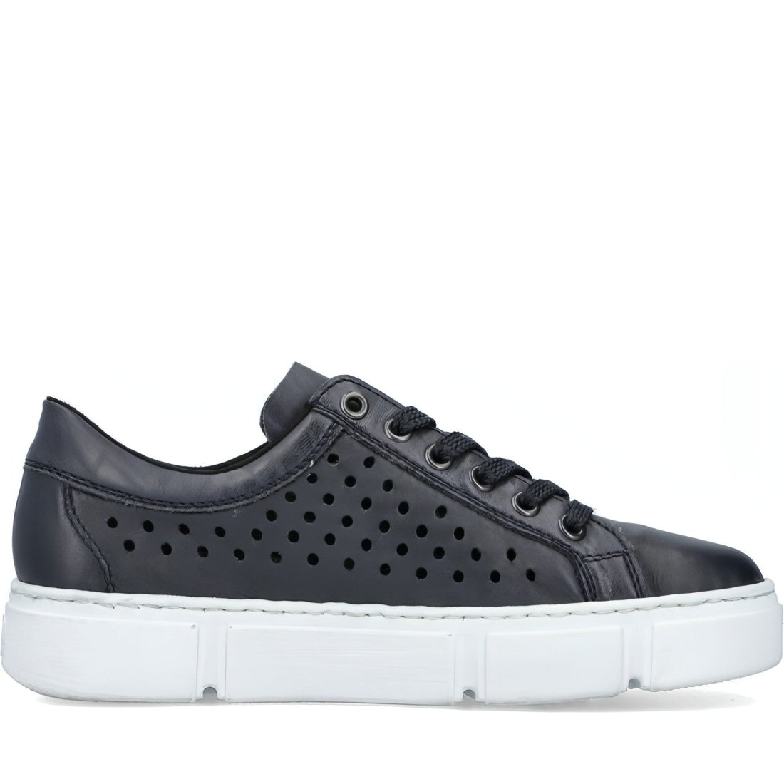 Rieker womens blue casual closed sport shoe | Vilbury London