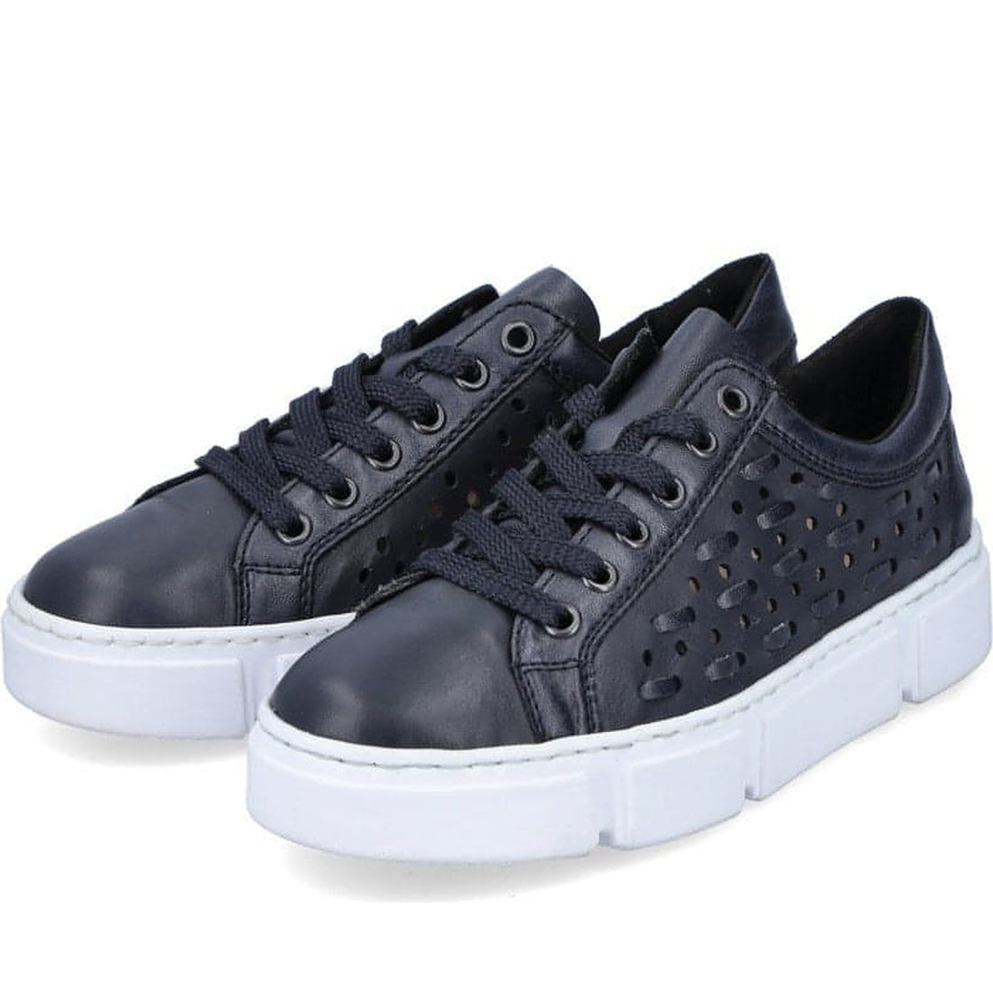 Rieker womens blue casual closed sport shoe | Vilbury London