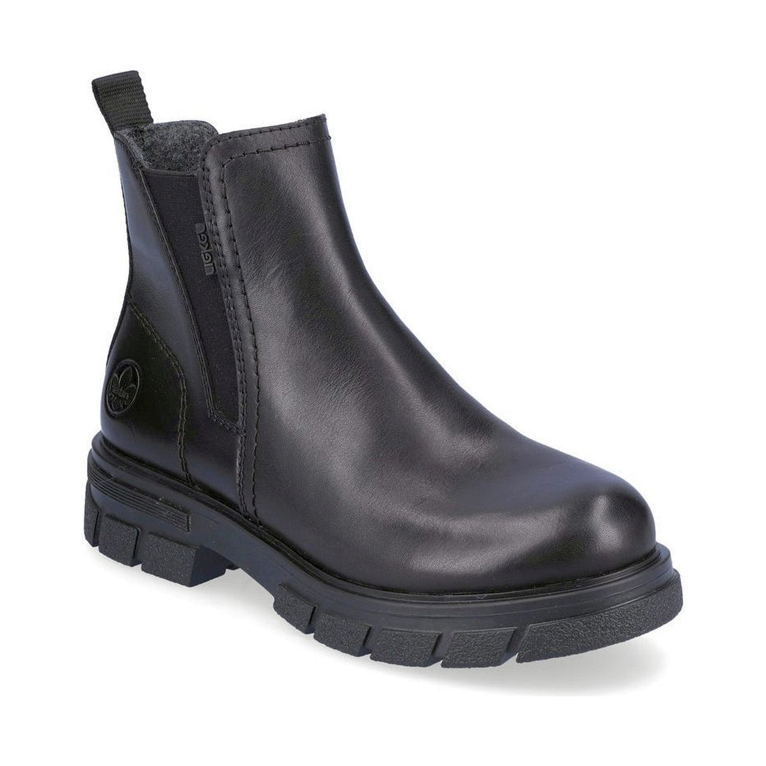 Rieker womens black casual closed booties | Vilbury London