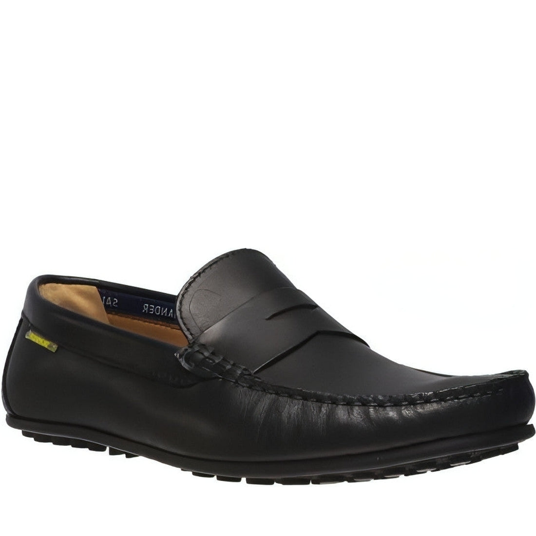 Salamander mens schwarz conus mocasins | Vilbury London