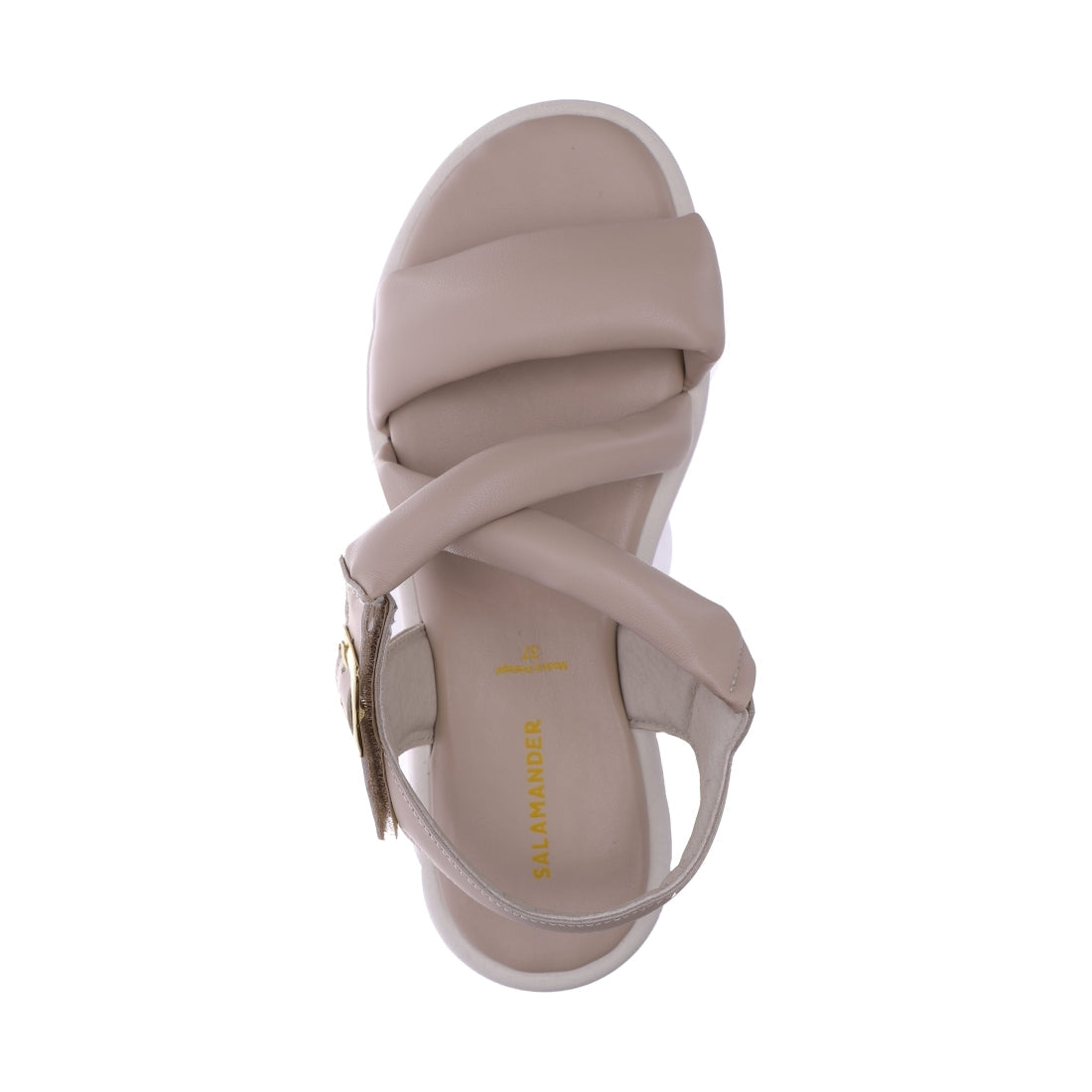 Salamander womens beige zafira sandals | Vilbury London