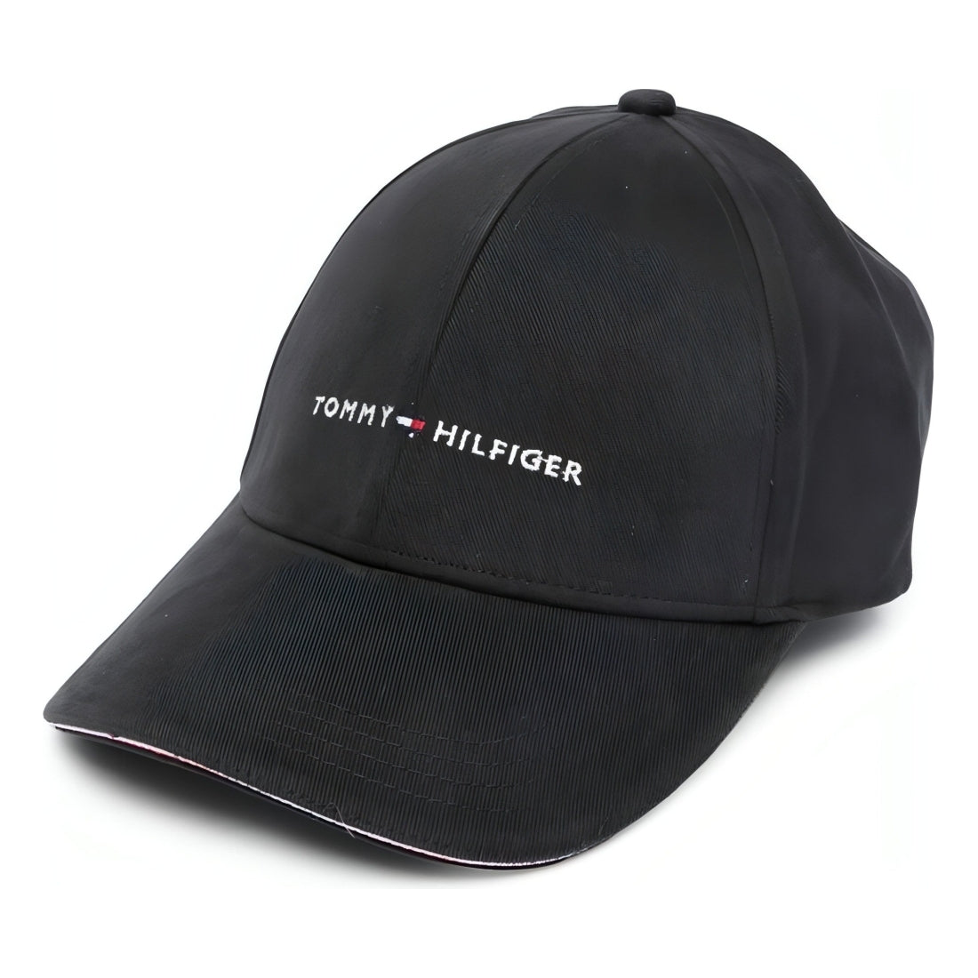 Tommy Hilfiger mens black th corporate cap | Vilbury London