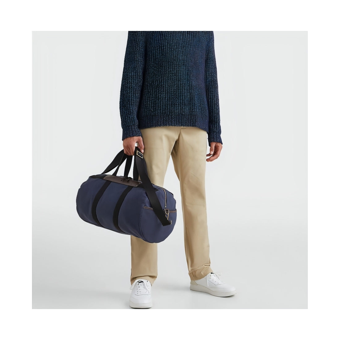 Tommy Hilfiger mens space blue th prep duffle | Vilbury London