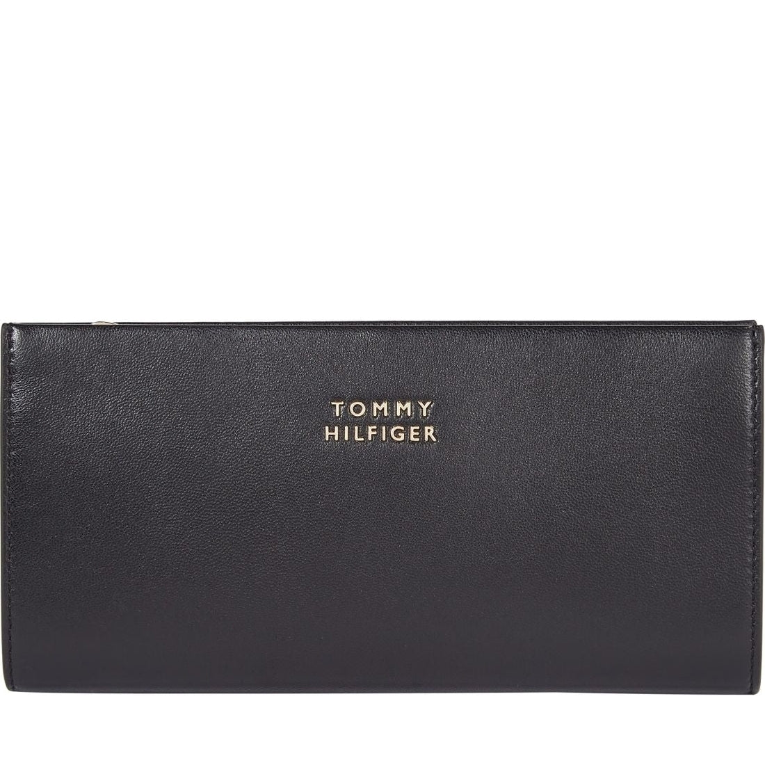 Tommy Hilfiger womens black casual large wallets | Vilbury London