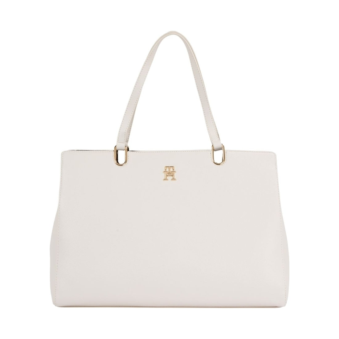 Tommy Hilfiger womens weathered white timeless satchel | Vilbury London