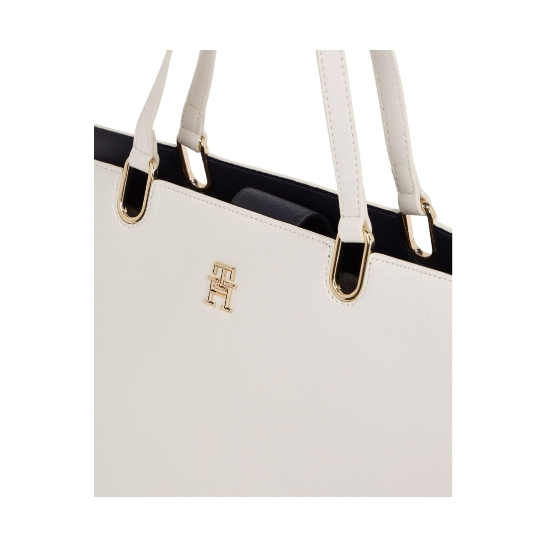 Tommy Hilfiger womens weathered white timeless satchel | Vilbury London