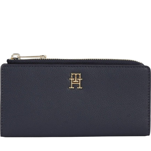 Tommy Hilfiger womens space blue life large wallets | Vilbury London