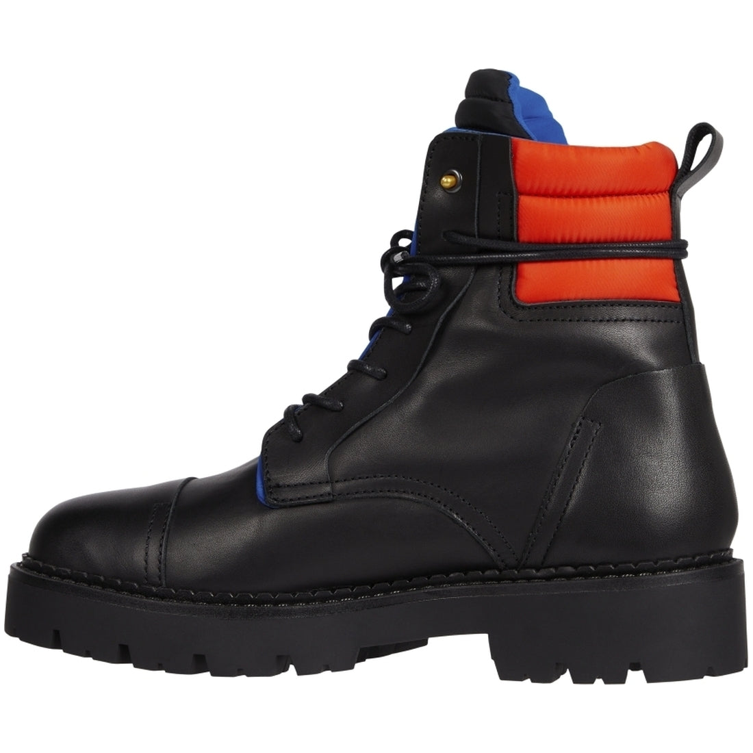 Tommy Jeans mens Black padded lace up heritage boot | Vilbury London