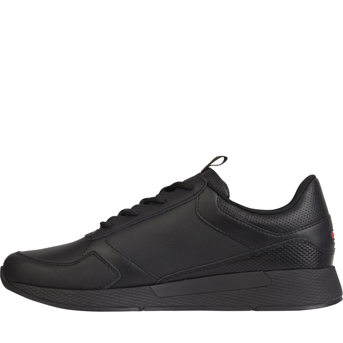 Tommy Jeans mens Black flexi runner ess shoe | Vilbury London