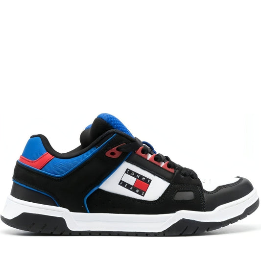 Tommy Jeans mens black jeans skate sneaker | Vilbury London