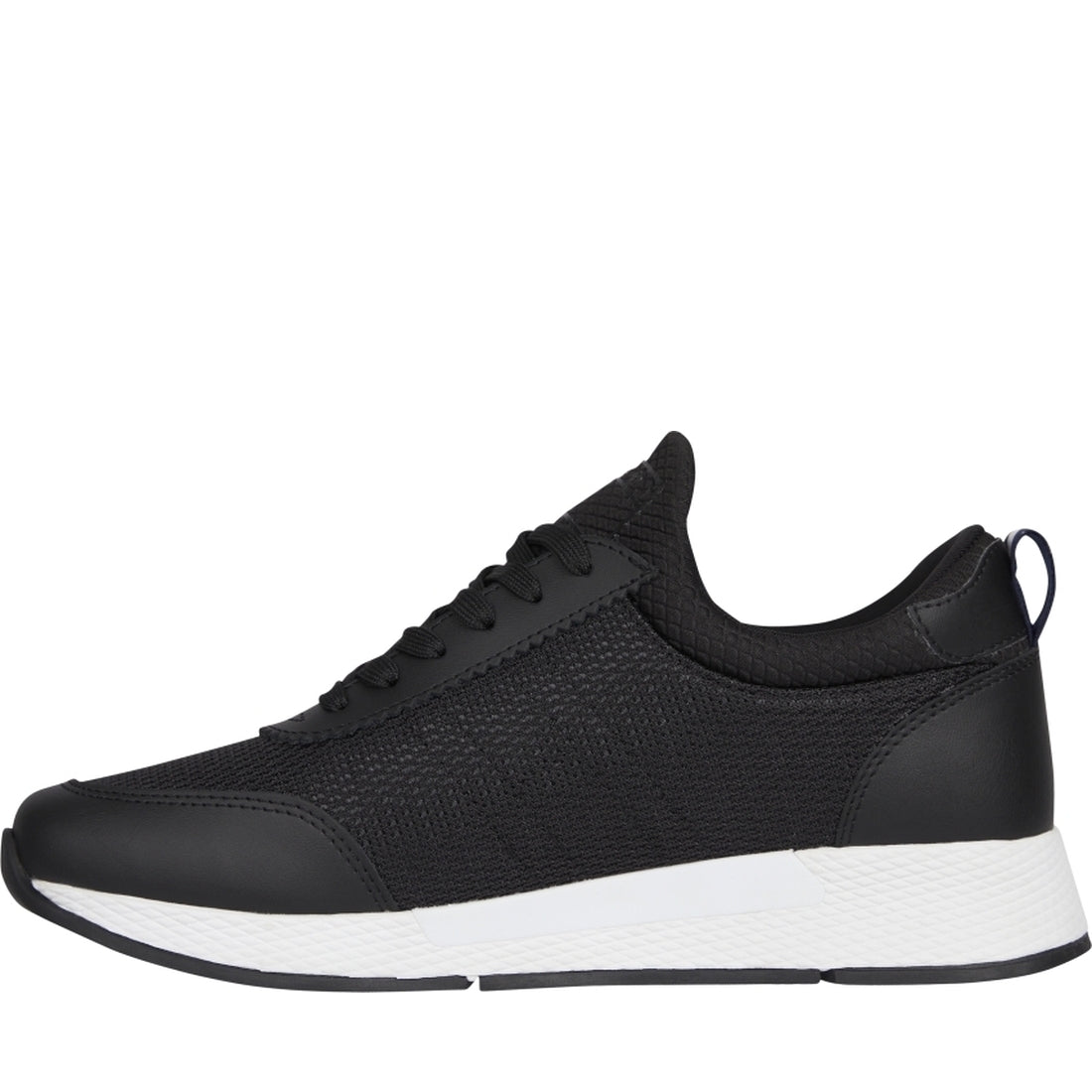 Tommy Jeans womens Black flexi runner shoe | Vilbury London