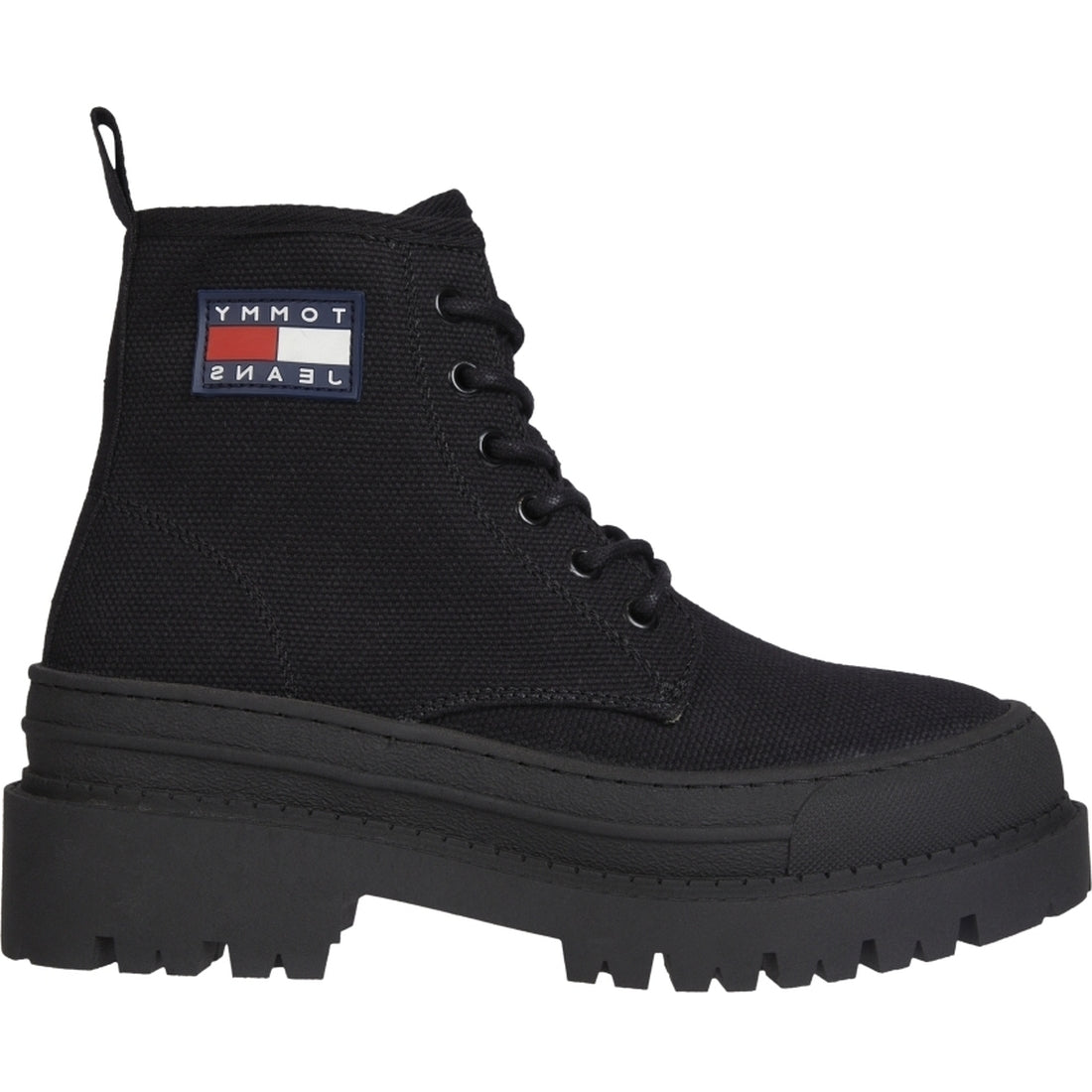 Tommy Jeans womens Black foxing boot | Vilbury London