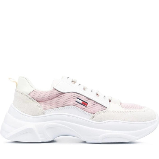 Tommy Jeans womens misty pink lightweight sport shoe | Vilbury London