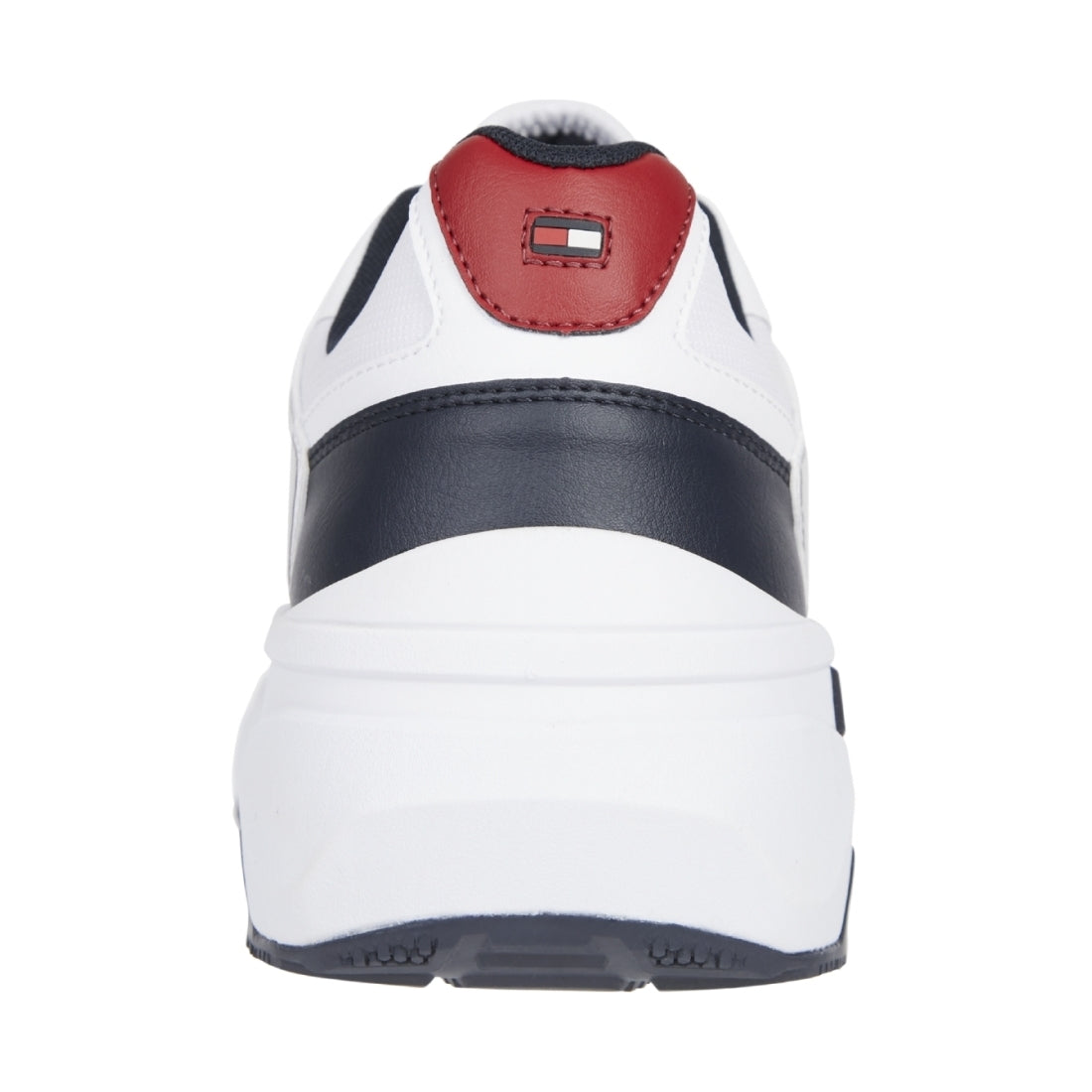 Tommy Hilfiger Mens White tech runner mix shoes | Vilbury London