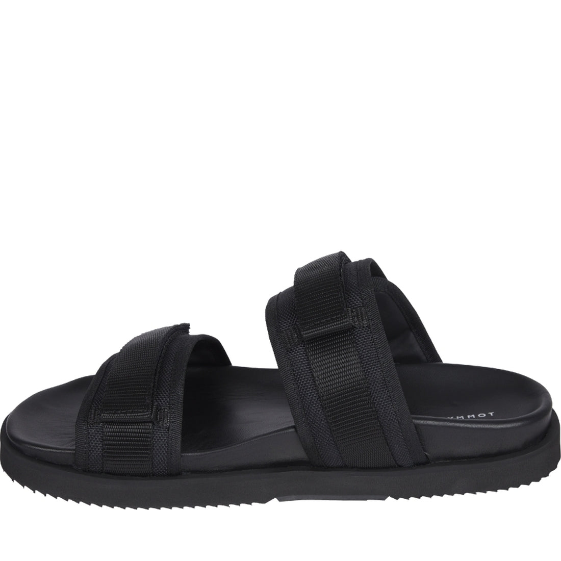 Tommy Hilfiger Mens Black cleated strappy sandal | Vilbury London