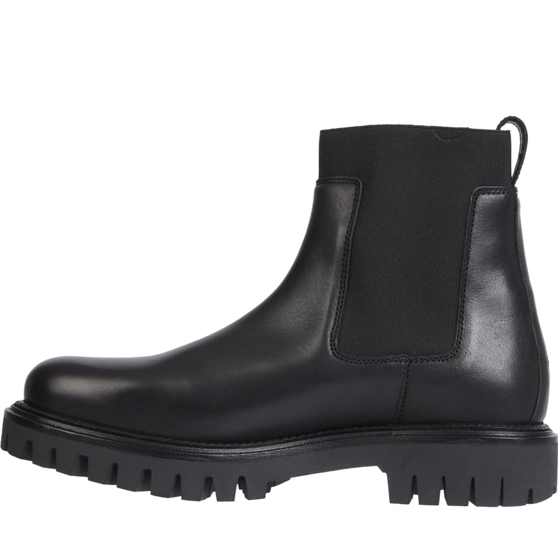 Tommy Hilfiger mens Black premium chunky chels booties | Vilbury London