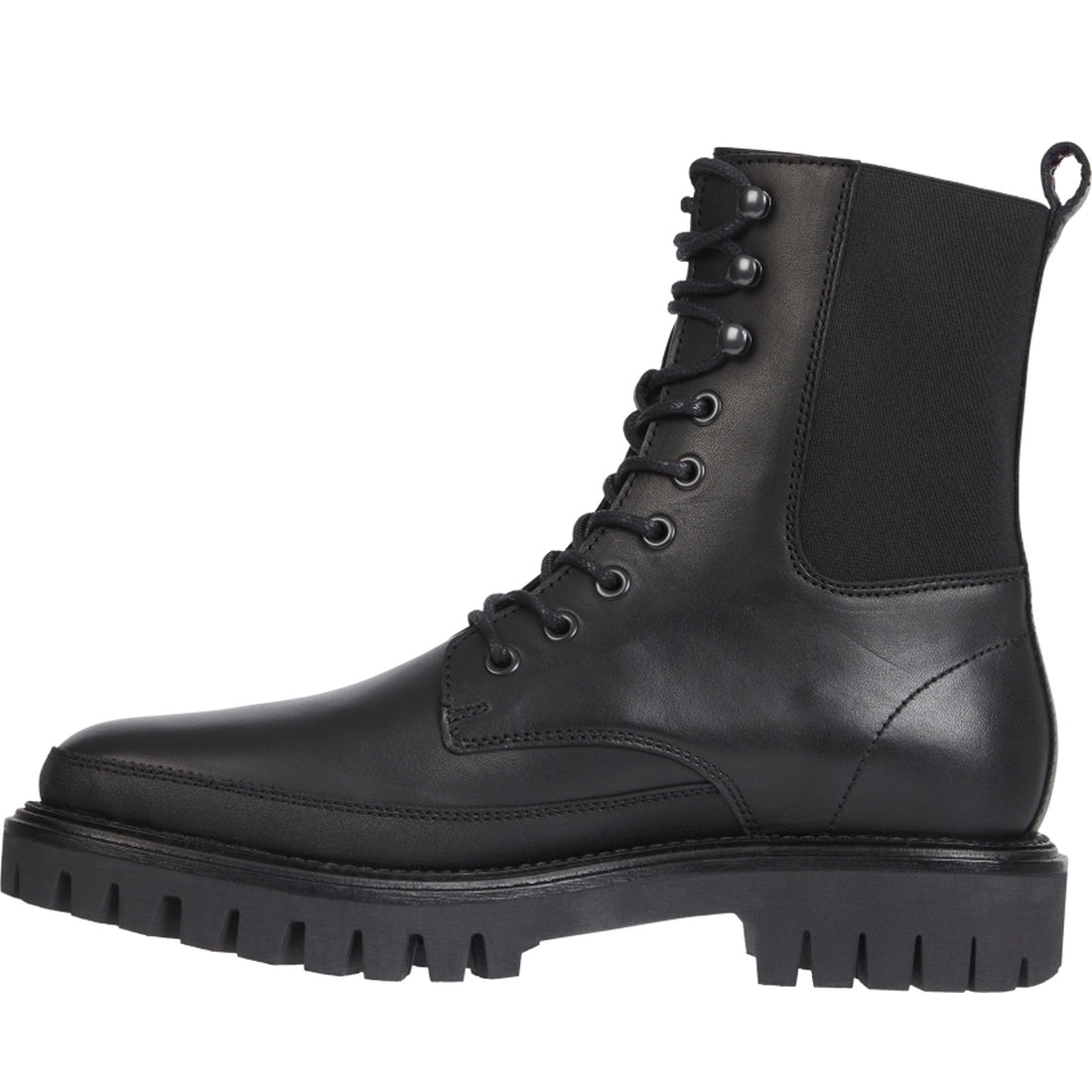 Tommy Hilfiger mens Black premium casual chunky lboot | Vilbury London