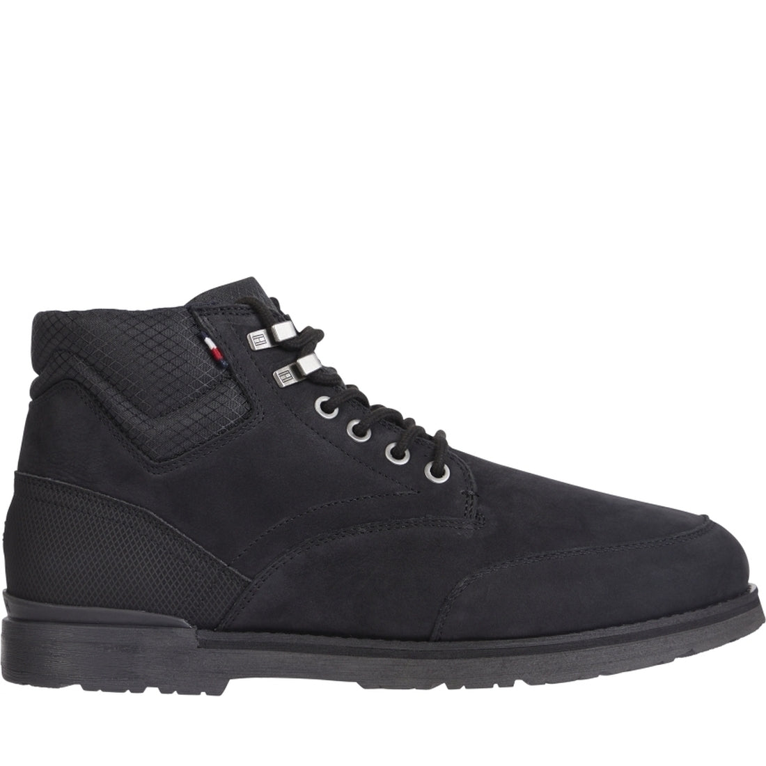 Tommy Hilfiger mens Black outdoor nubumix boot | Vilbury London