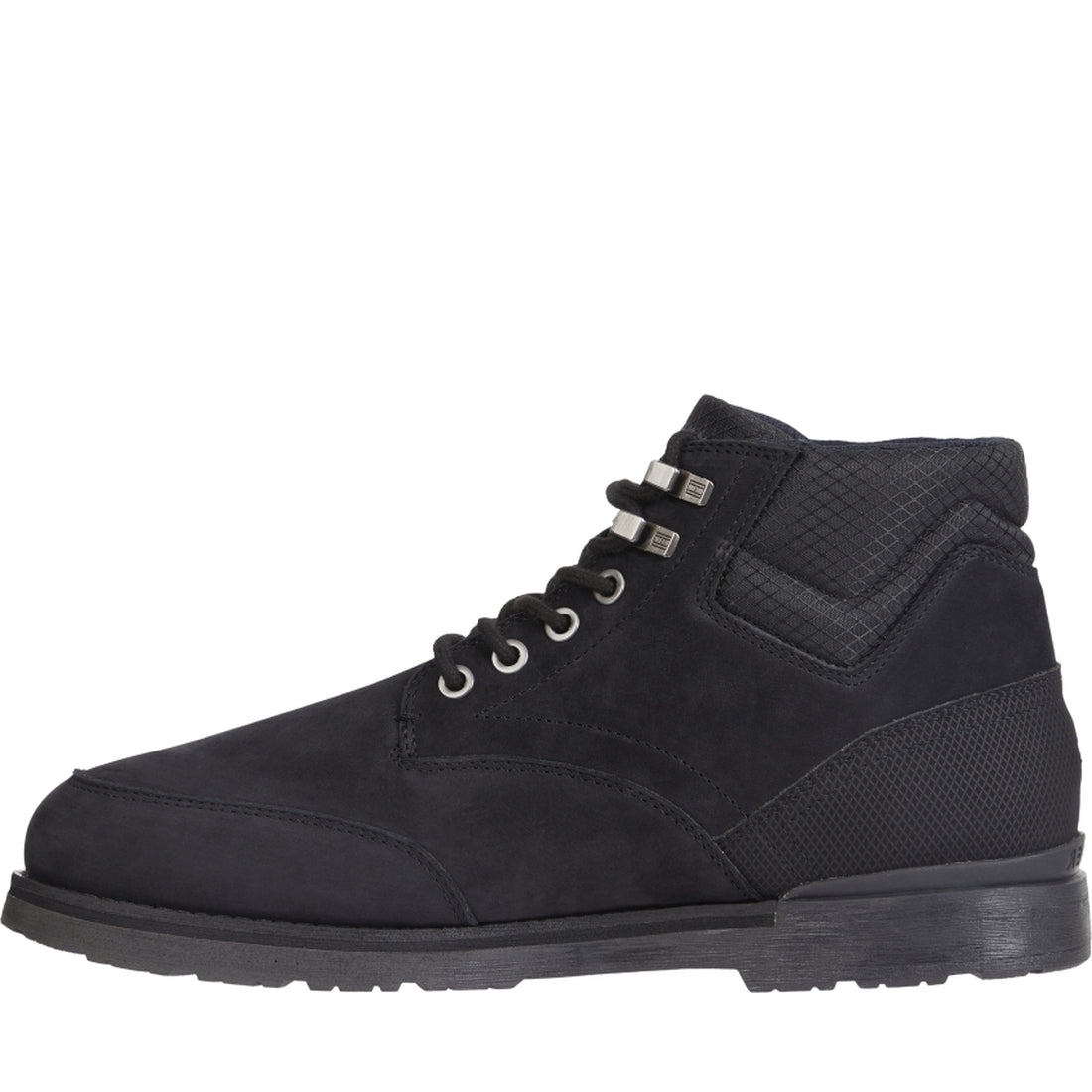 Tommy Hilfiger mens Black outdoor nubumix boot | Vilbury London