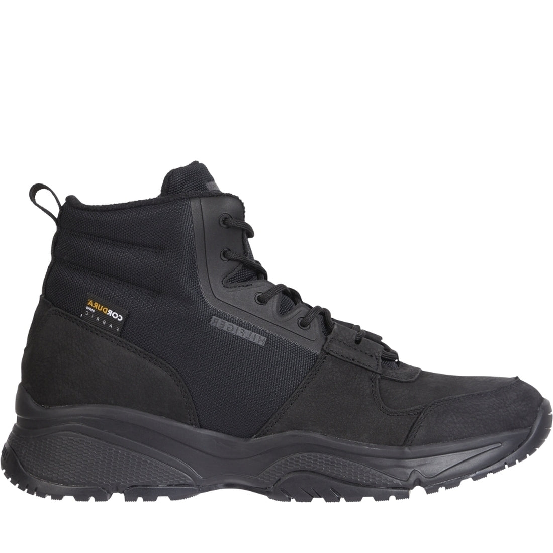 Tommy Hilfiger mens Black outdoor boot cordura | Vilbury London