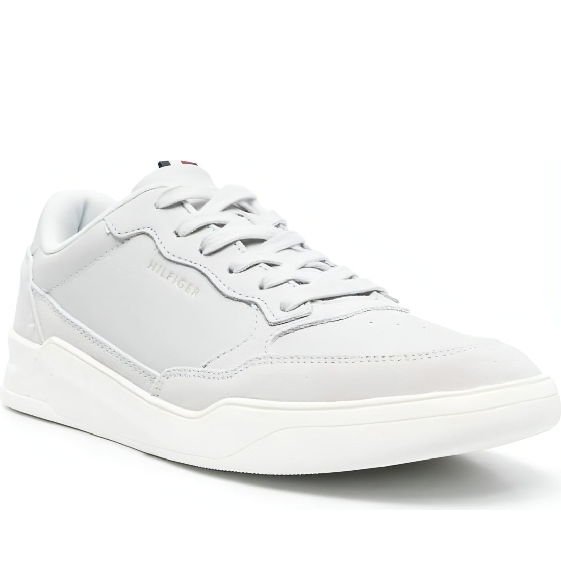 Tommy Hilfiger mens light cast elevated cupsole mix trainers | Vilbury London