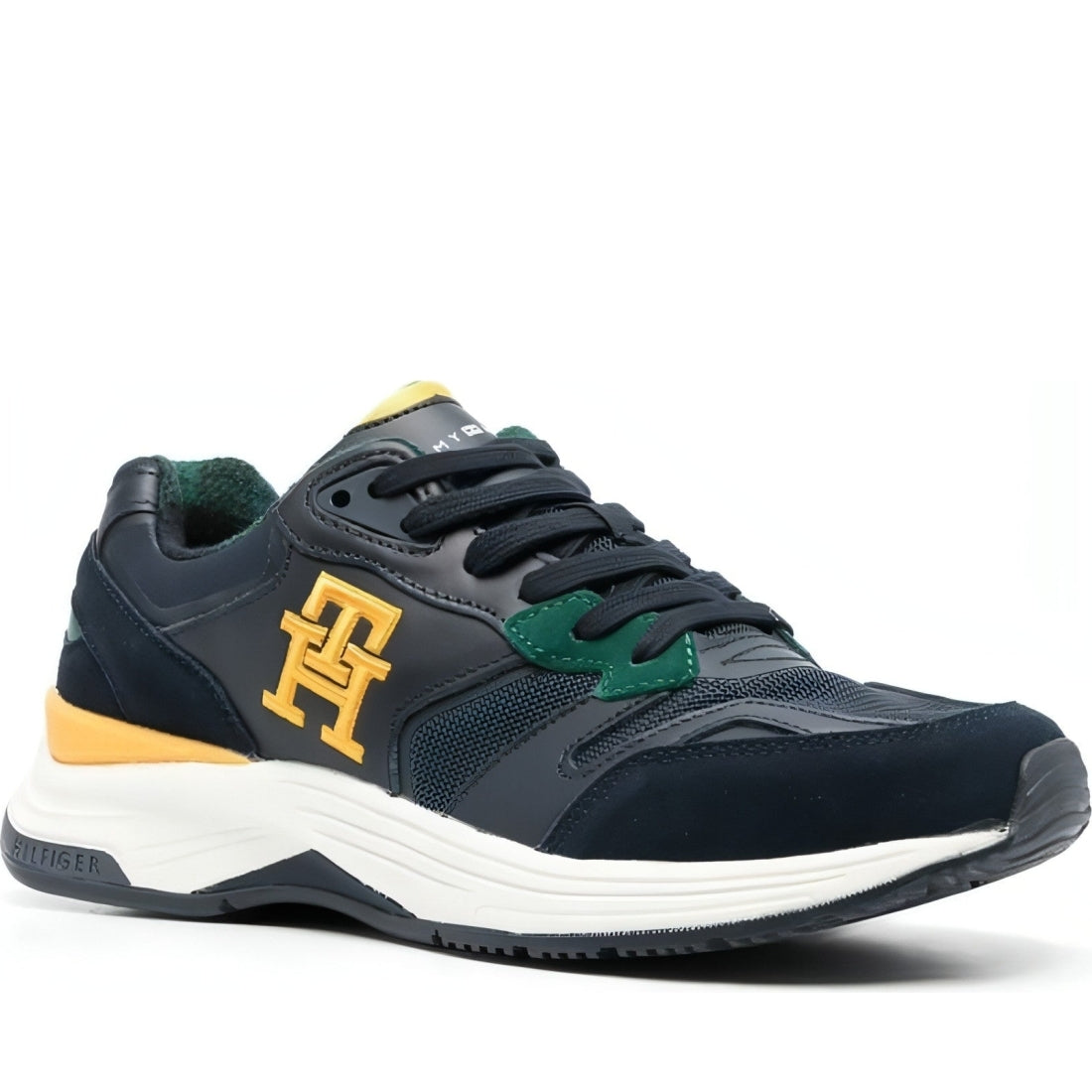 Tommy Hilfiger mens desert sky prep mix wl blackwatch trainers | Vilbury London