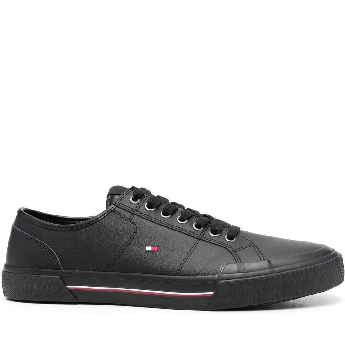 Tommy Hilfiger mens black core corporate sport shoe | Vilbury London