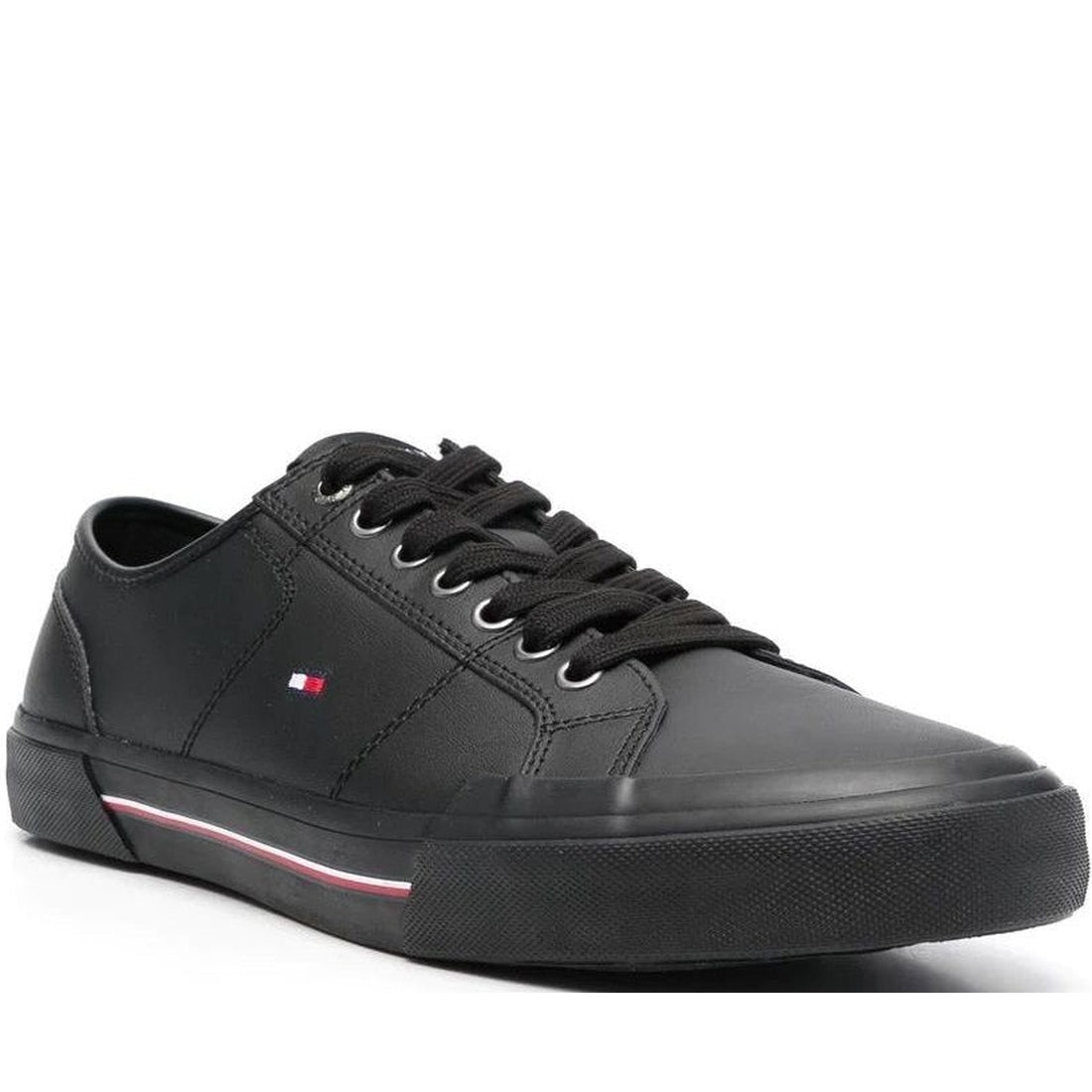 Tommy Hilfiger mens black core corporate sport shoe | Vilbury London