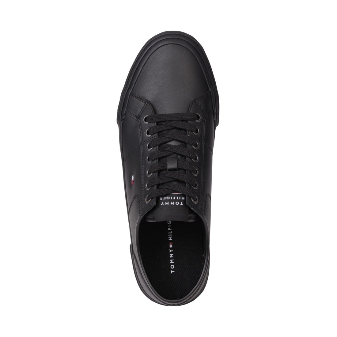 Tommy Hilfiger mens black core corporate sport shoe | Vilbury London