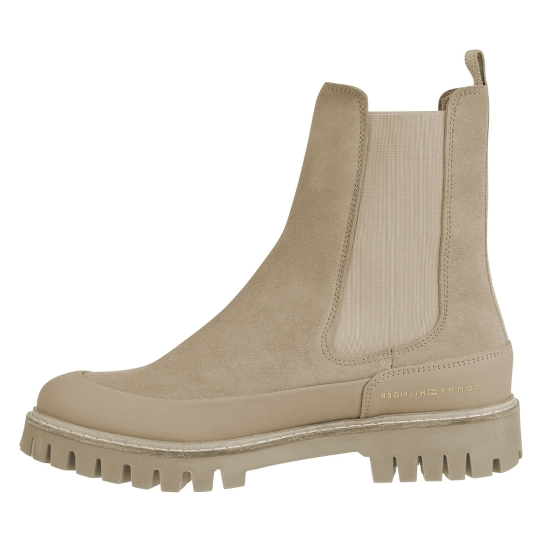 Tommy Hilfiger womens Beige casual chelsea boot | Vilbury London