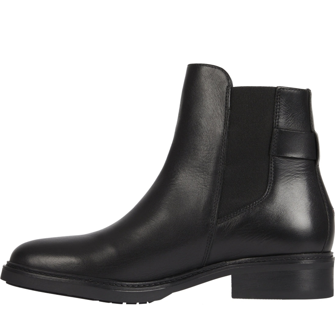 Tommy Hilfiger womens Black flat boot | Vilbury London