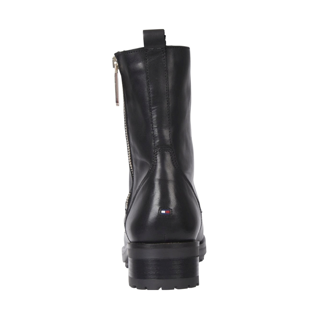 Tommy Hilfiger womens Black essentials biker boot | Vilbury London