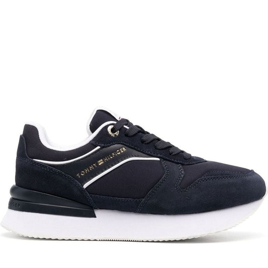 Tommy Hilfiger womens space blue elevated runner sport shoe | Vilbury London