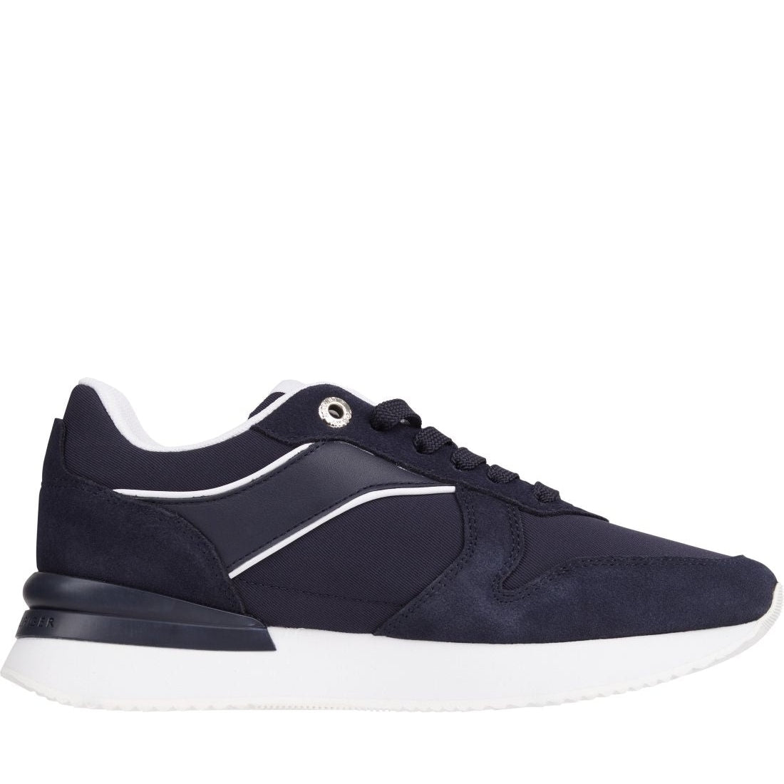 Tommy Hilfiger womens space blue elevated runner sport shoe | Vilbury London