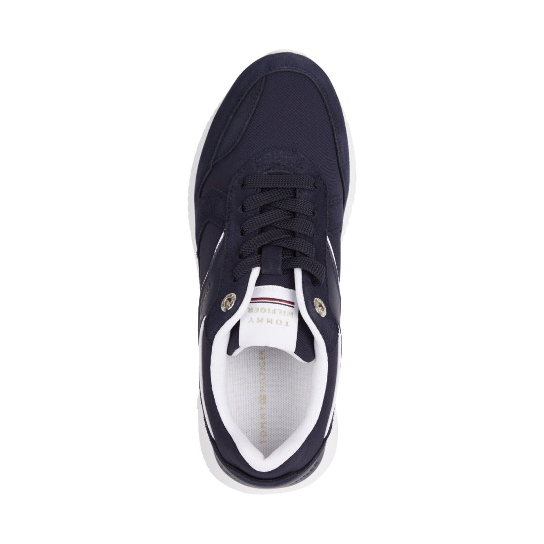 Tommy Hilfiger womens space blue elevated runner sport shoe | Vilbury London