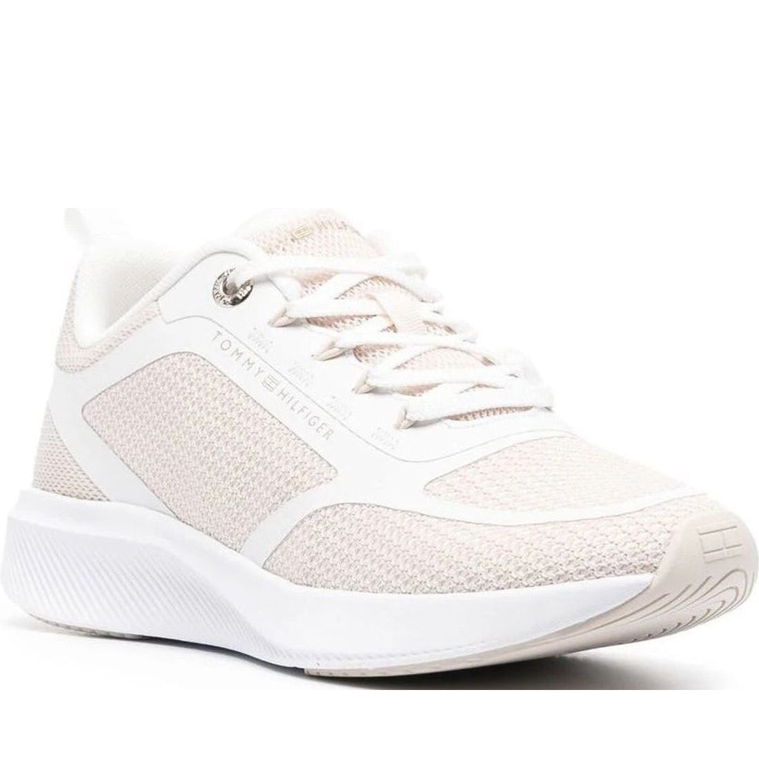 Tommy Hilfiger womens white active mesh trainer | Vilbury London