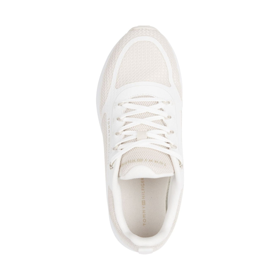 Tommy Hilfiger womens white active mesh trainer | Vilbury London