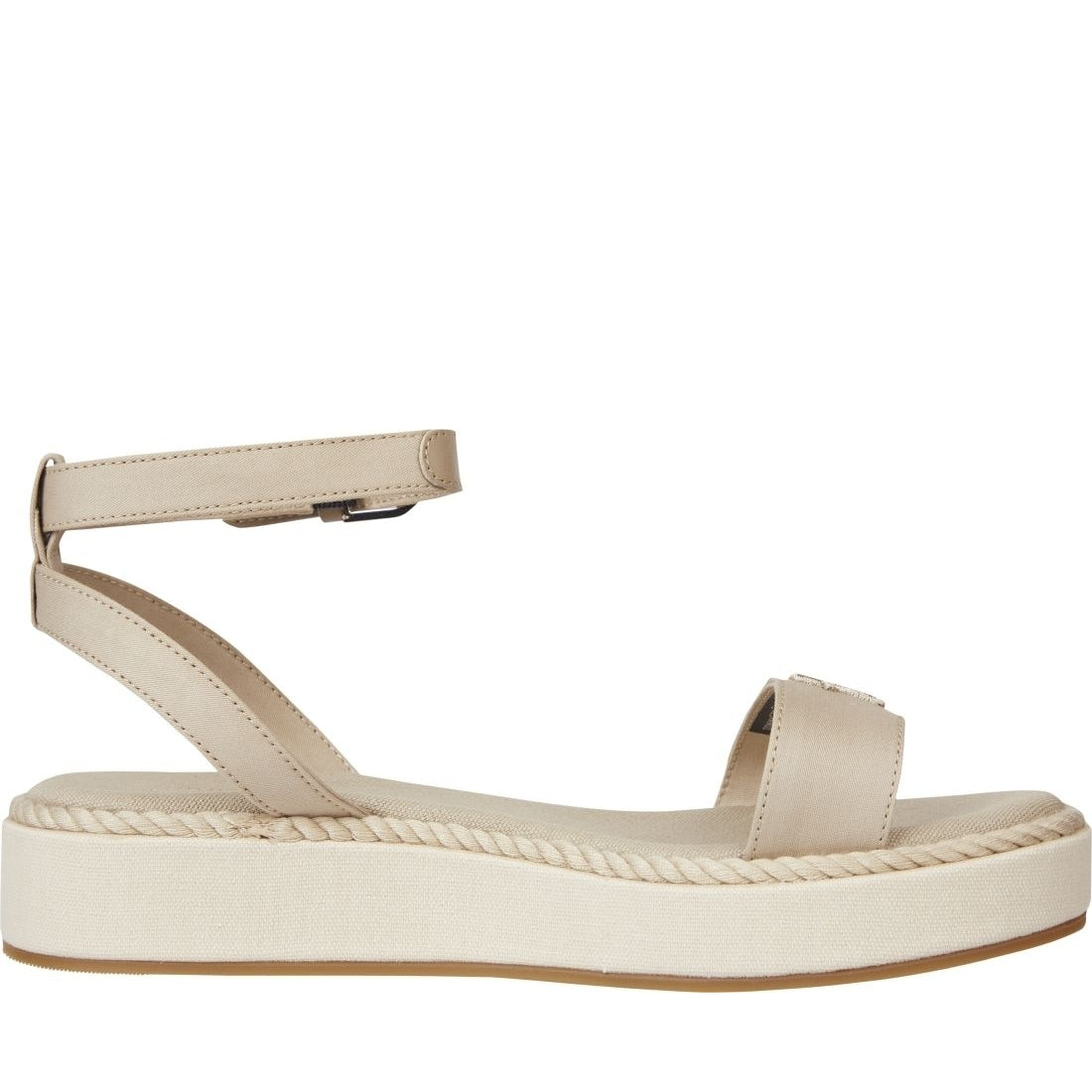 Tommy Hilfiger womens sandalwood rope flatform sandals | Vilbury London