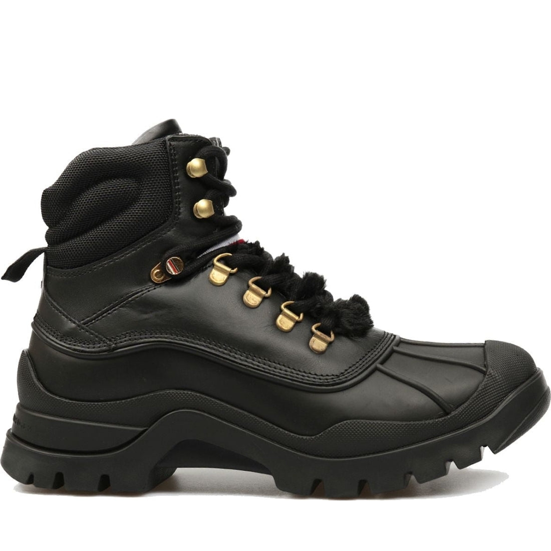 Tommy Hilfiger womens Black mono boot | Vilbury London