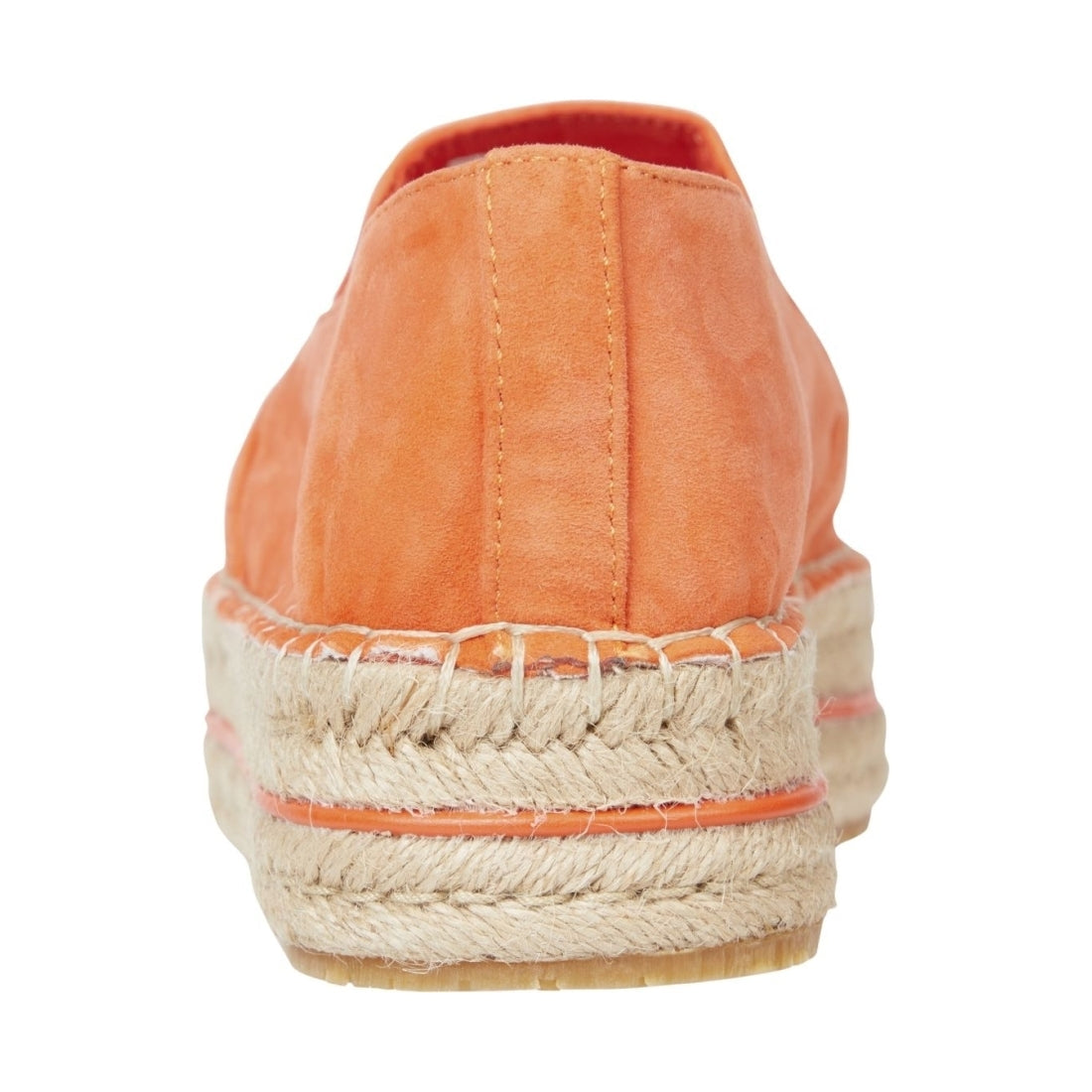 Tommy Hilfiger womens deep orange flatform espadrille | Vilbury London