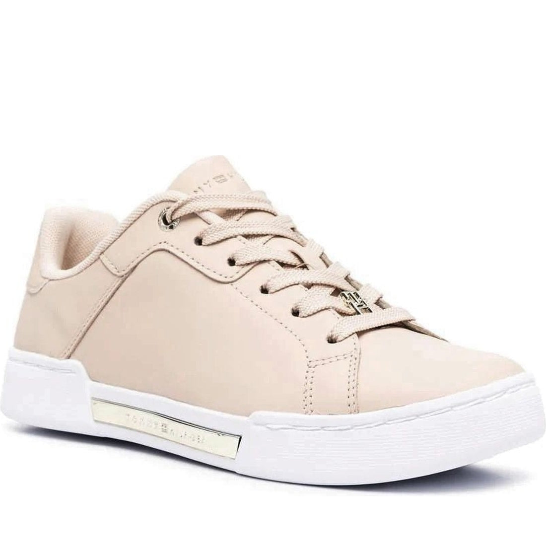 Tommy Hilfiger womens misty blush court sneaker | Vilbury London