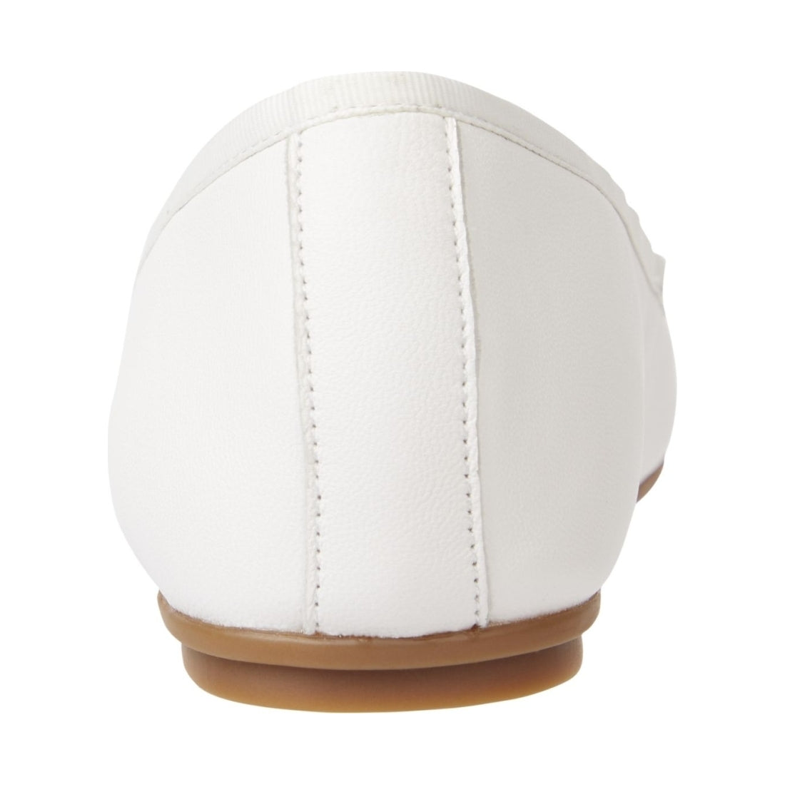 Tommy Hilfiger womens white, ecru round ballerina | Vilbury London