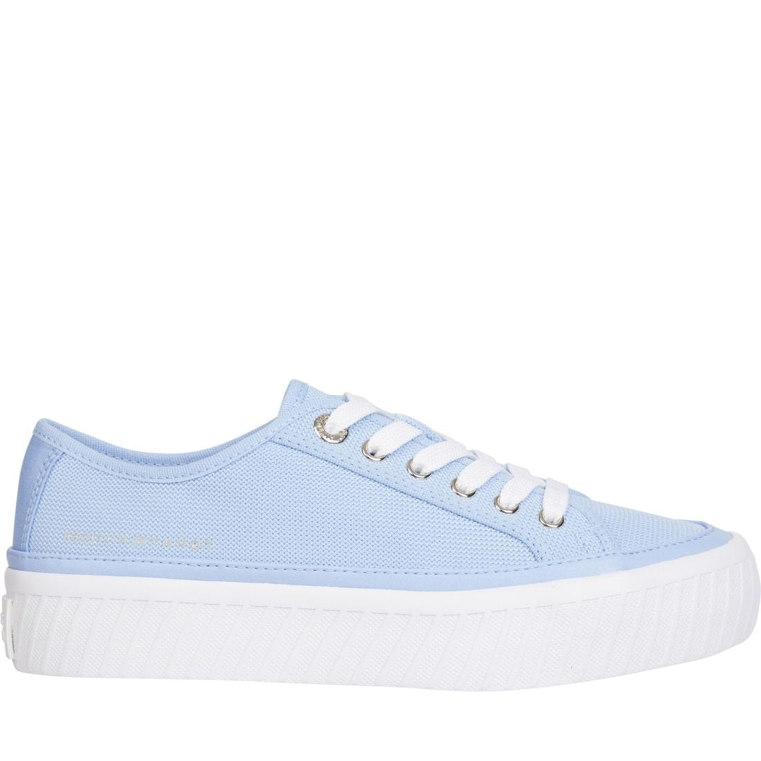 Tommy Hilfiger womens vessel blue platform vulcanized sneaker | Vilbury London