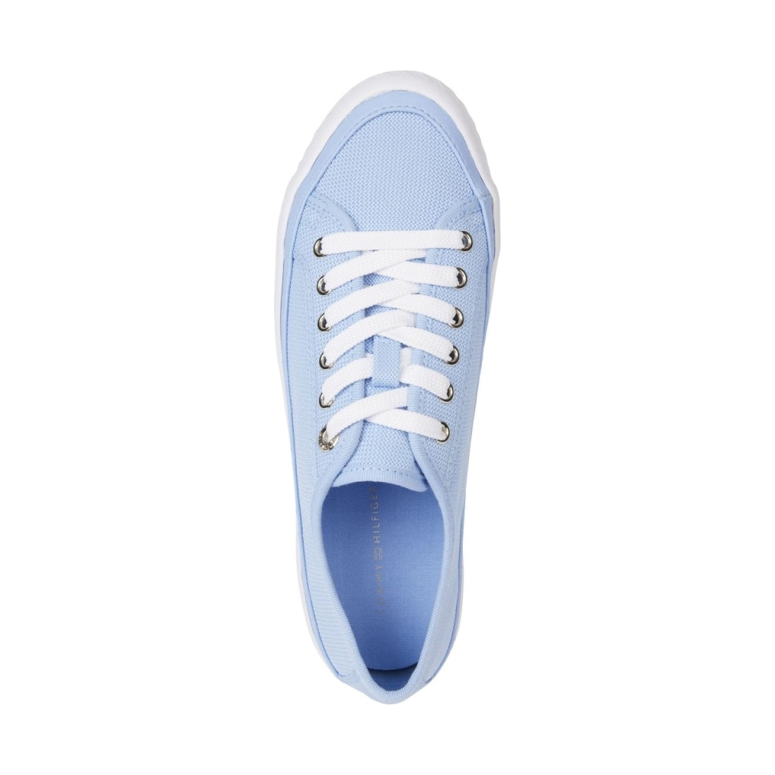 Tommy Hilfiger womens vessel blue platform vulcanized sneaker | Vilbury London