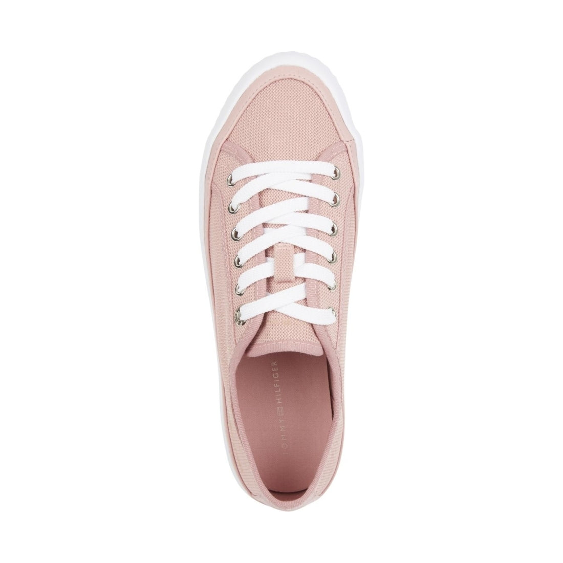 Tommy Hilfiger womens soothing pink platform vulcanized sneaker | Vilbury London