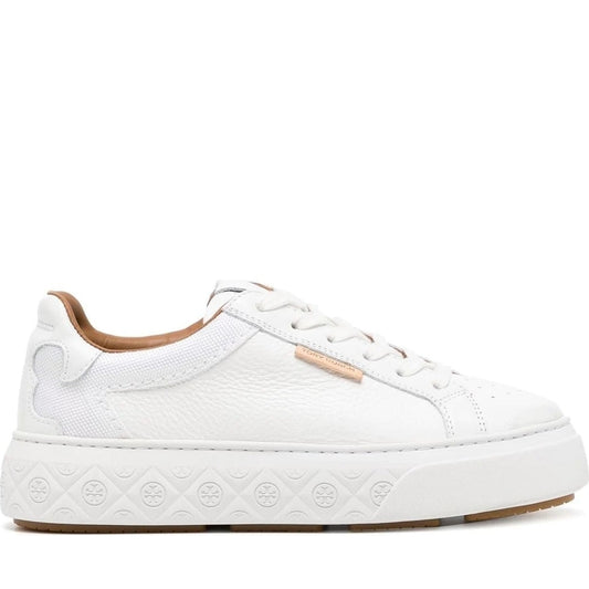Tory Burch womens white, white, whit ladybug sneaker | Vilbury London